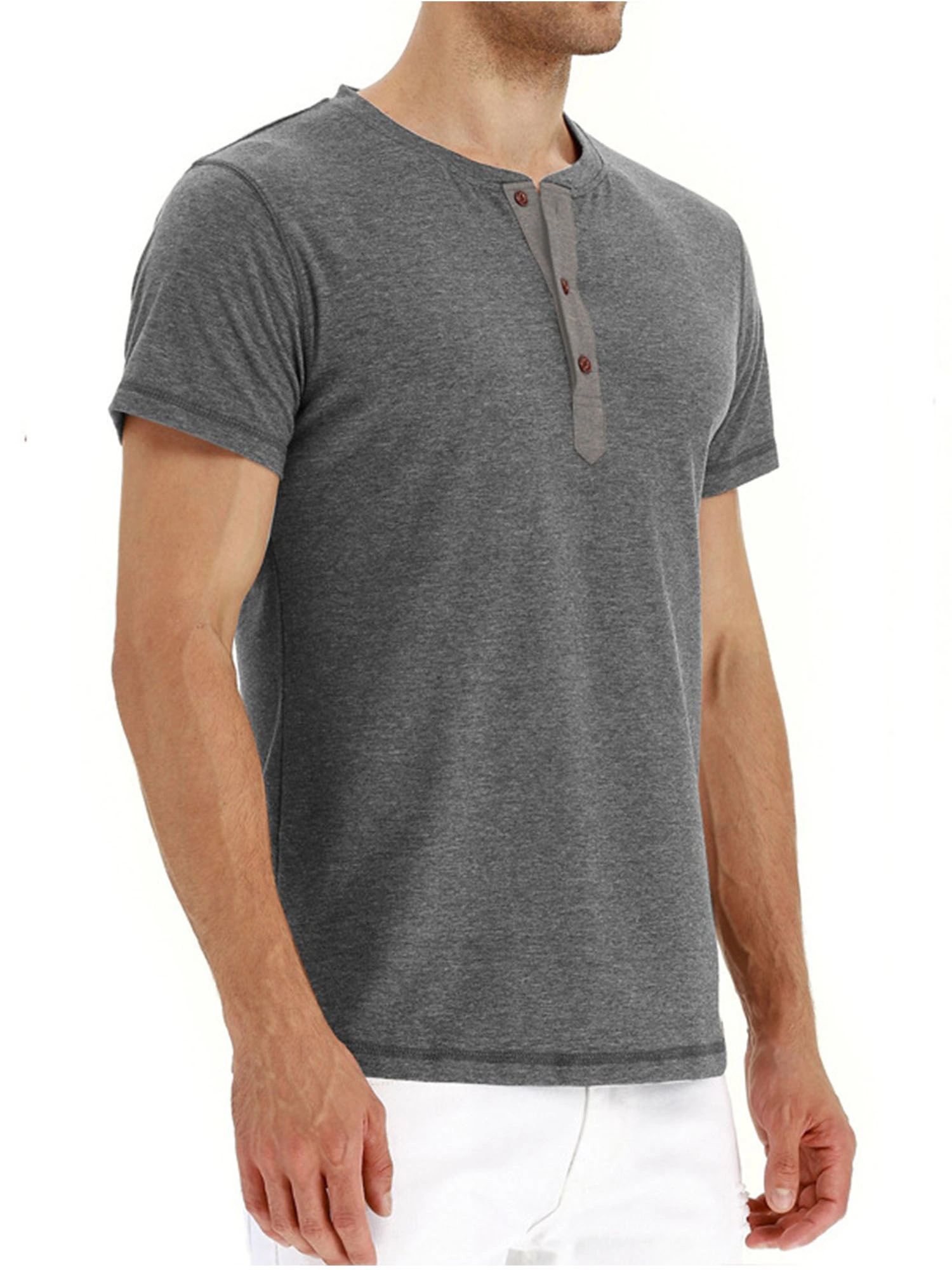 Wholesale Mens Henley Slim Fit T Shirt Supplier In Poland